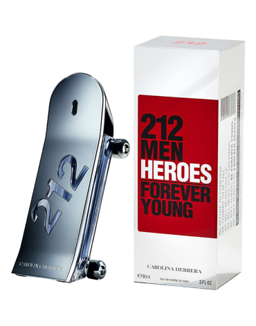 CAROLINA HERRERA 212 HEROES FOREVER YOUNG FOR MEN EDP 3.0oz