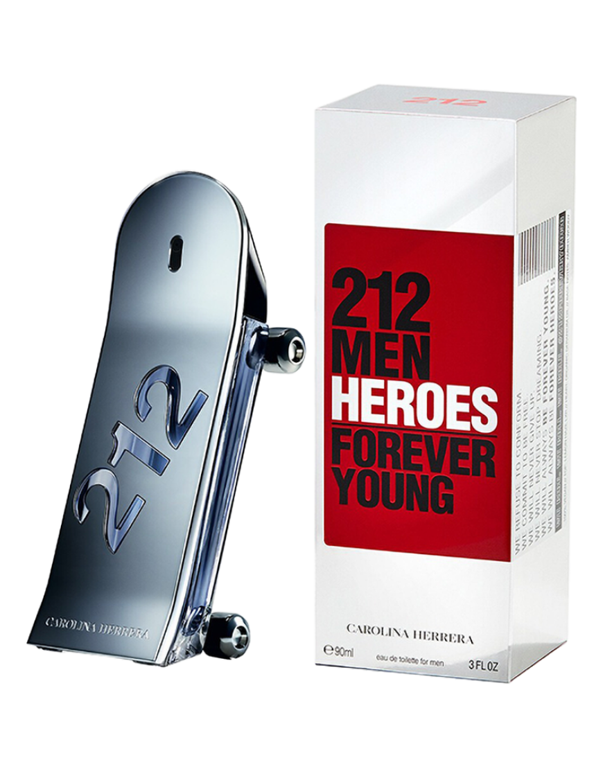 CAROLINA HERRERA 212 HEROES FOREVER YOUNG FOR MEN EDP 3.0oz