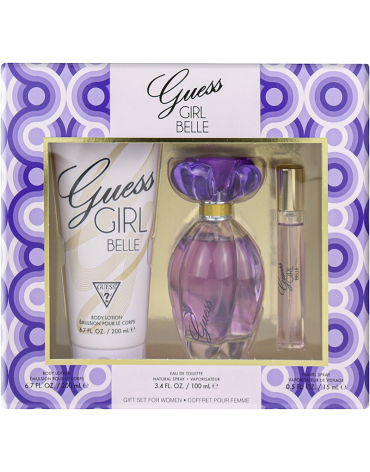 SET GUESS GIRL BELLE EDT 3P 100 MLSP 200 MLBL