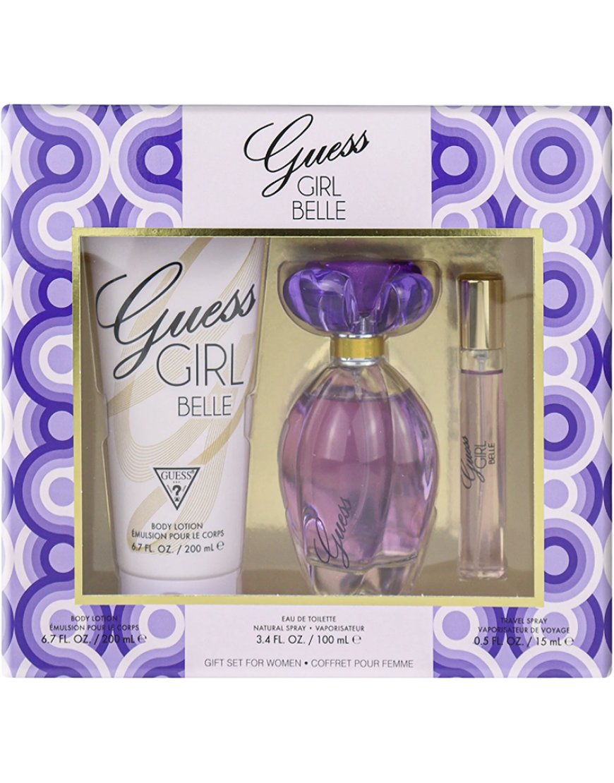 SET GUESS GIRL BELLE EDT 3P 100 MLSP 200 MLBL