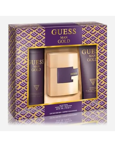 SET GUESS GOLD MAN EDT 3P 75 MLSP 200 MLSG